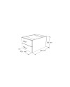 CAJONERA COLGANTE 2/C 40x55x30H