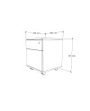 CAJONERA 1/C 1/K 46x46x56H