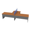 ESCRITORIO DOBLE C/LATERAL 320x160
