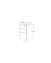 CAJONERA 2/C 1/K 35x46x75H