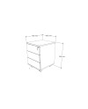 CAJONERA 3/C 40x46x56H