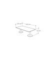 MESA DE REUNION 120x240x75H