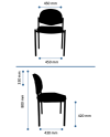 SO-6016 SILLA ISO 870 TAPIZADA SIN BRAZO
