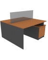ESCRITORIO DUO MUEBLE BASE 140x140
