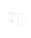 GABINETE COLGANTE 2/PUERTAS 70x37x41H