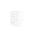BIBLIOTECA 100x50x203H
