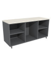 GABINETE BASE 2/PUERTAS 3/CAJONES 140x45x60H