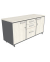 GABINETE BASE 2/PUERTAS 3/CAJONES 140x45x60H