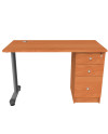 ESCRITORIO C/C. PEDESTAL DER. 120x60
