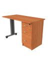 ESCRITORIO C/C. PEDESTAL DER. 120x60