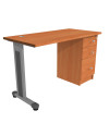 ESCRITORIO C/C. PEDESTAL DER. 120x60