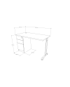 ESCRITORIO C/C. PEDESTAL IZQ. 120x60