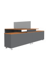 ESCRITORIO DOBLE C/MUEBLE BASE 140x140