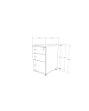 CAJONERA 2/C 1/K 35x46x60H