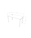ESCRITORIO NEO RECTO 140x70