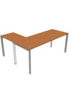 ESCRITORIO EN L 180x140 PERAL/GRIS CLARO