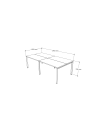 BENCH 240x120x75H
